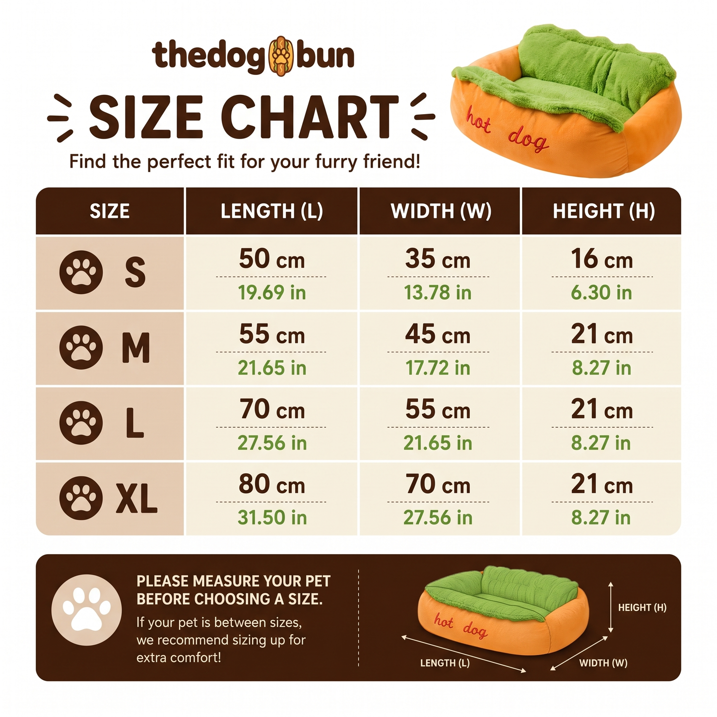 MerryPaws™ Hot Dog Bed