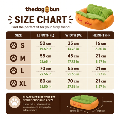 MerryPaws™ Hot Dog Bed