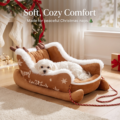 MerryPaws™ Christmas Sleigh Pet Bed