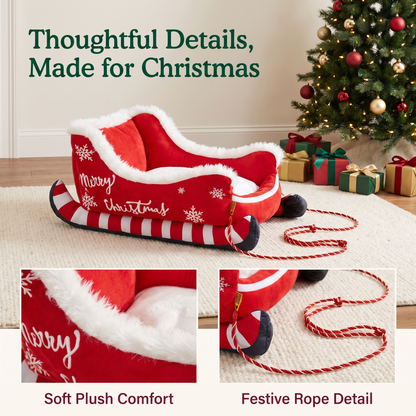 MerryPaws™ Christmas Sleigh Pet Bed